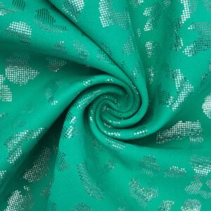 Nylon Spandex Fabric With Snake Pattern And Silver Hot Stamping Printing Fabric