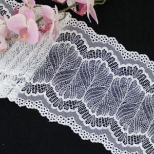 Stretch elastic Lace Trim Floral Lace Fabric Elastic Lace Ribbons for Crafts and Gift Wrapping Decorating